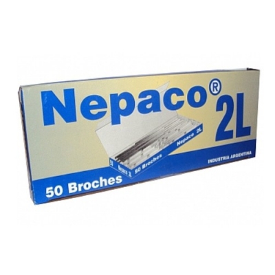 Broche Nepaco Nro.2 Largo X 50u