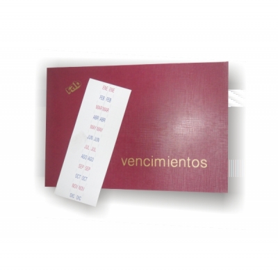 Libro De Vencimientos Rab Tapa Flexible X32H -2326-