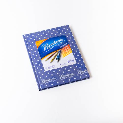 Cuaderno Rivadavia Lunares X52 Rayado Azul