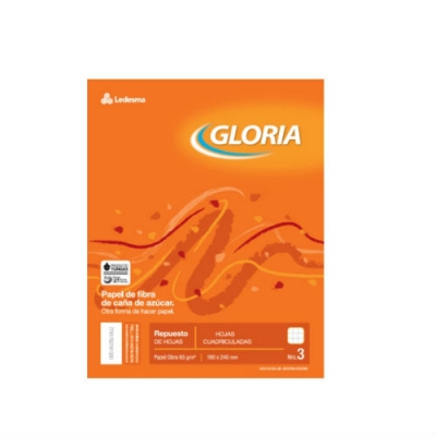 Repuesto Gloria X 48H Cuadriculado