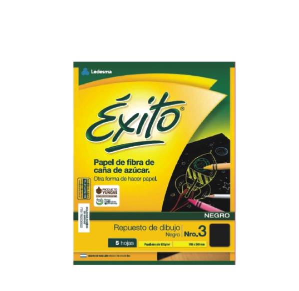 Repuesto Dibujo Exito Nº3 Negro X5