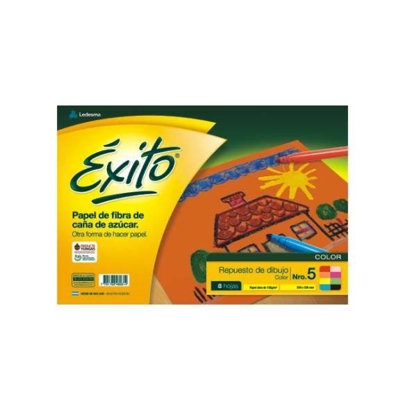 Repuesto Dibujo Exito Nº5 Color X8