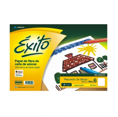 Repuesto Exito Dibujo Nº6 Blanco X 8