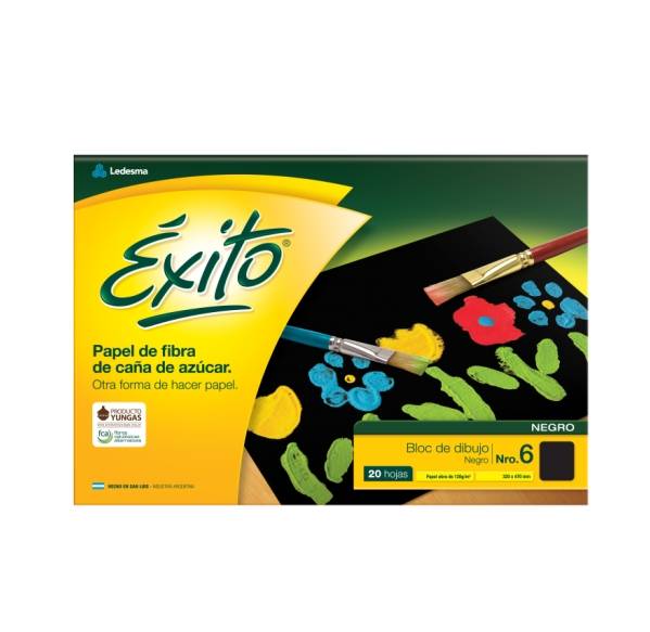 Repuesto Dibujo Exito Nº6 Negro X 5