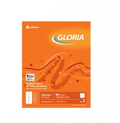 Repuesto Gloria X 96H Cuadriculado