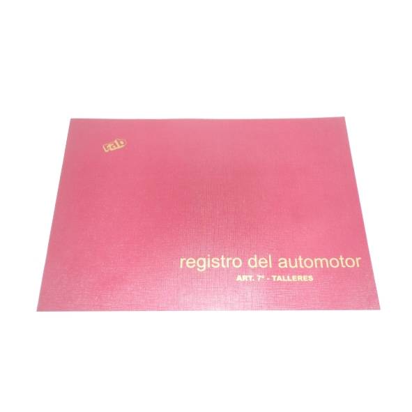 Libro Registro De Automotor Tapa Flexible