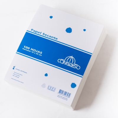Papel Secante Congreso X 100 Hjs.