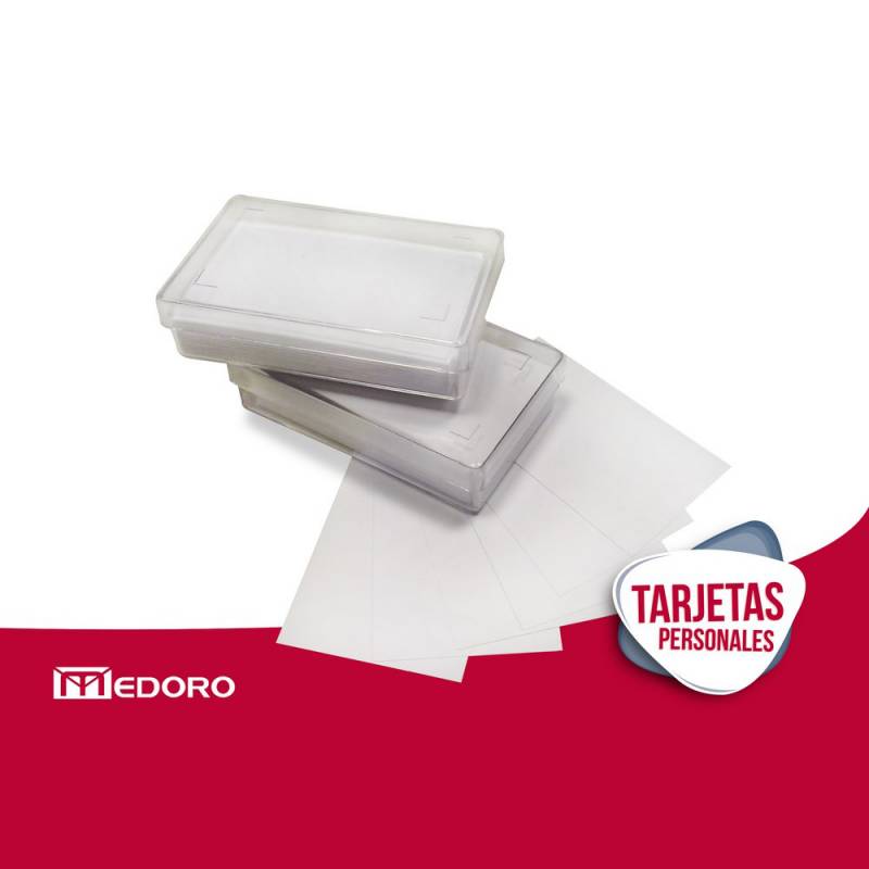 Tarjeta Blanca Opalina Nro.3