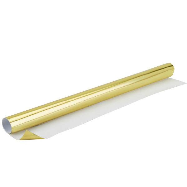 Papel P/Regalo Metalizado Oro Liso X100