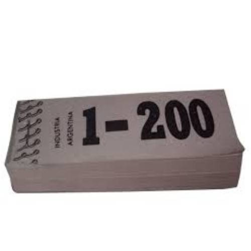 Talonario Guardarropa  1-200