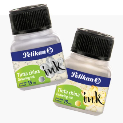 Tinta China Pelikan X 15 Cc. Blanco