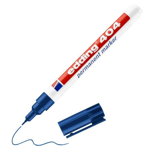 Marcador Edding 404 Extrafino Azul