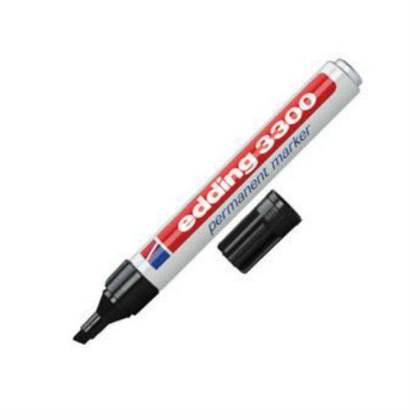 Marcador Edding 3300 Punta Biselada Negro
