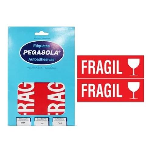 Etiqueta Fragil Pegasola