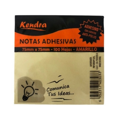 Notas Adhesivas Kendra 75x75