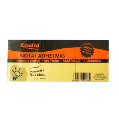 Notas Adhesivas Kendra 40x50 X3