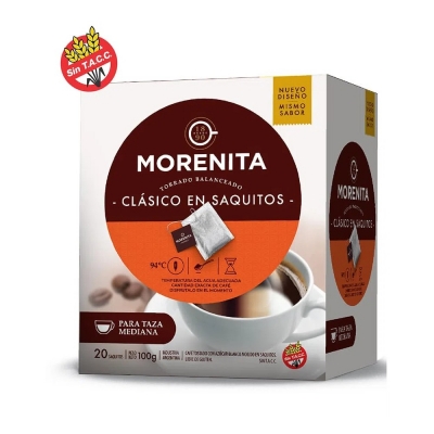 Cafe La Morenita En Saquitos X 20