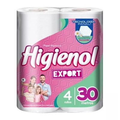 Papel Higienico Higienol Export X4 X30m