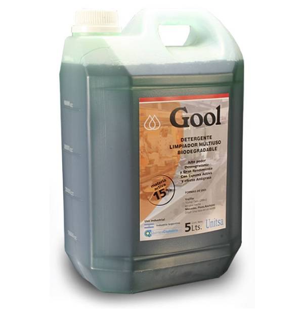 Detergente Limpiador Multiuso Biodegradable Gool X 5 Litros