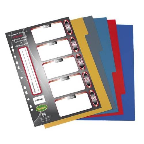 Separador Plastico Lama A4 X5 400 Micrones