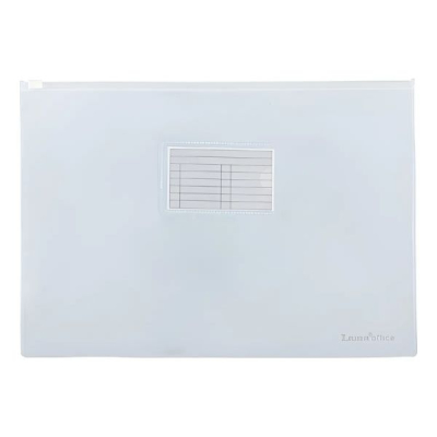 Sobre Pvc Zip Oficio Cristal