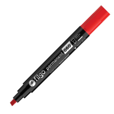 Marcador Filgo 060 Chato Rojo